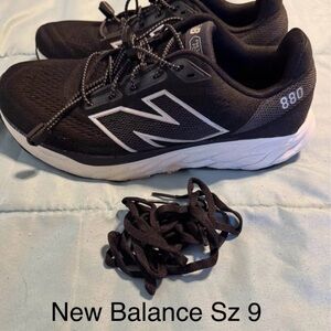 New Balance Black and White Sneakers